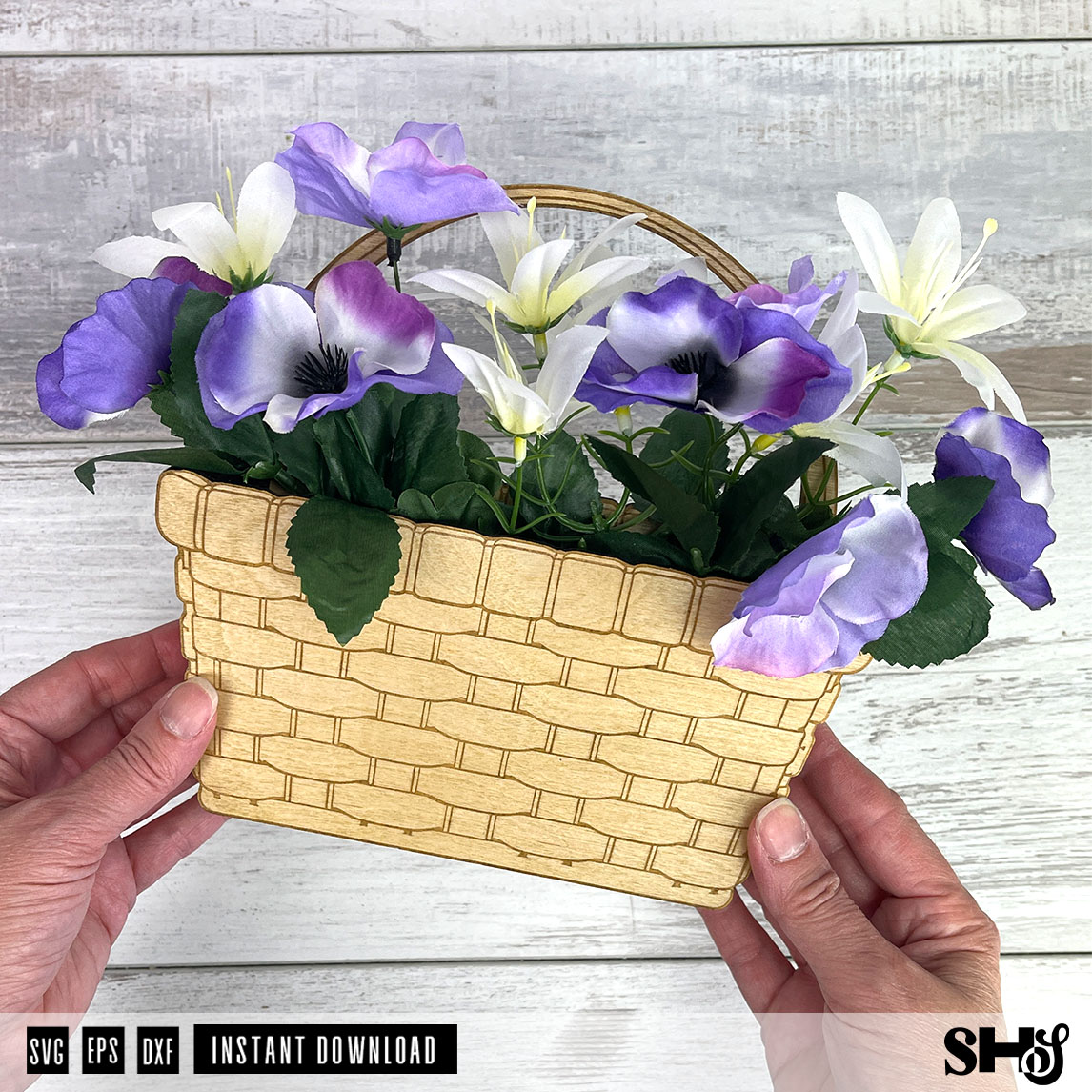 Basket Shelf Sitter SVG alternate view