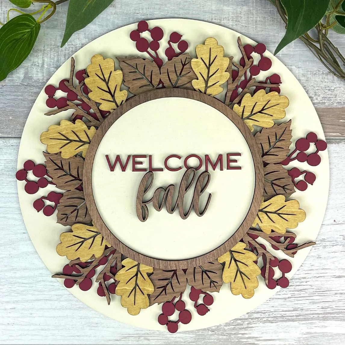 Celebrate the Seasons with Our 3D Family Name Sign – Now with a Fall Twist!
