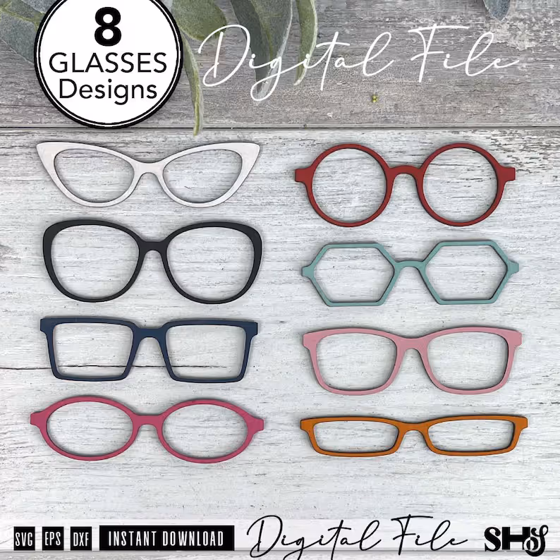 Eyeglasses SVG Bundle  alternate view