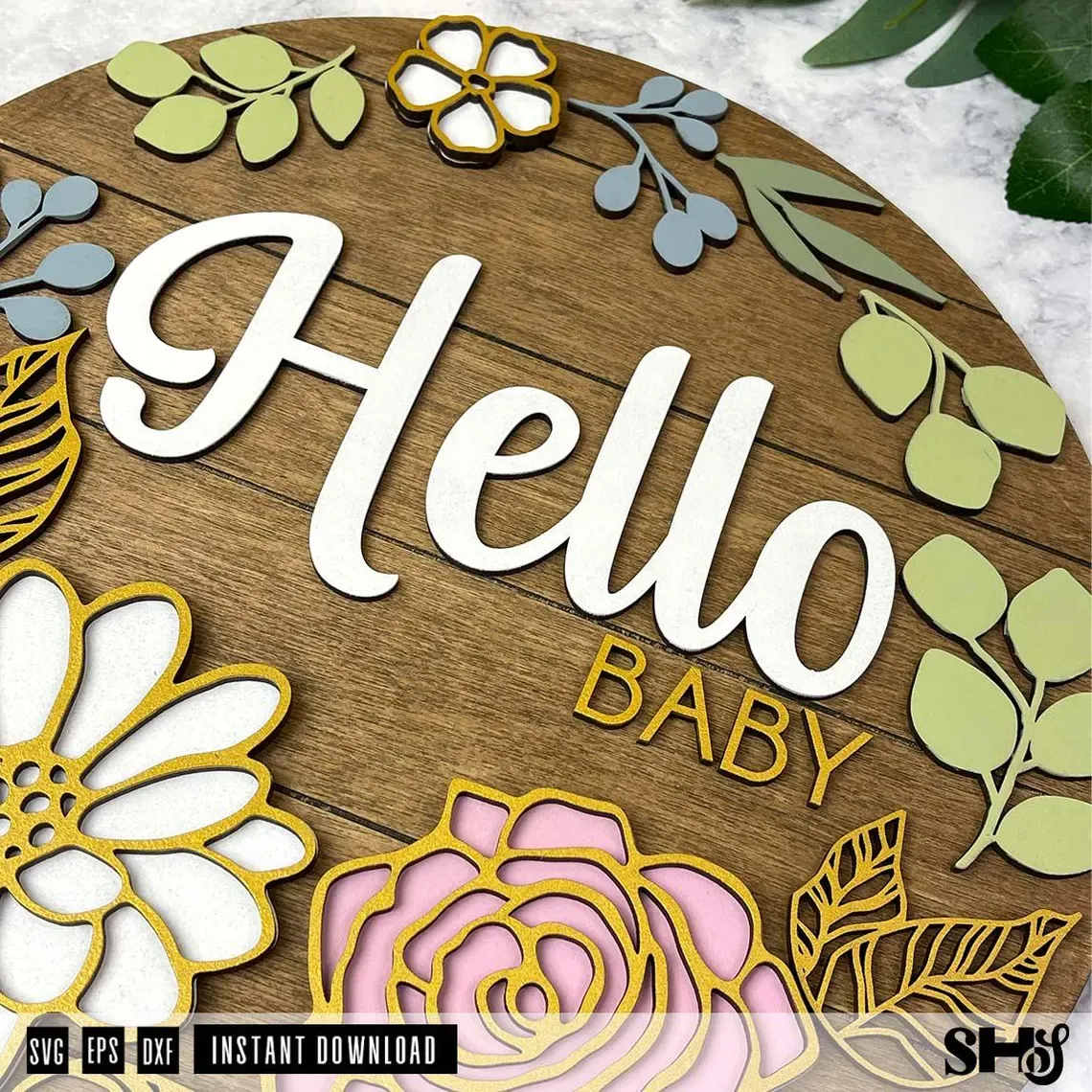 Laser Cut Flowers SVG alternate view