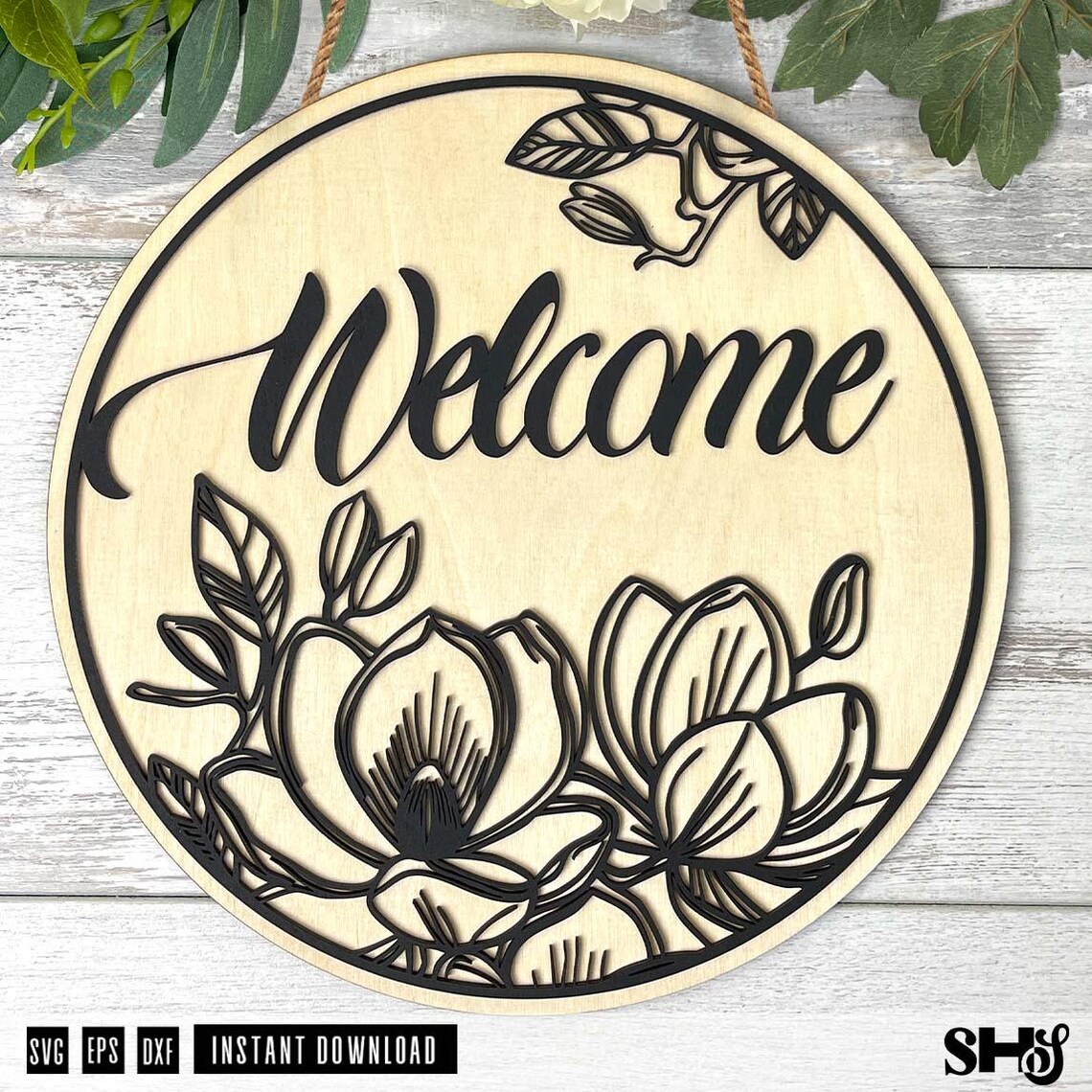 Magnolia Welcome Sign SVG