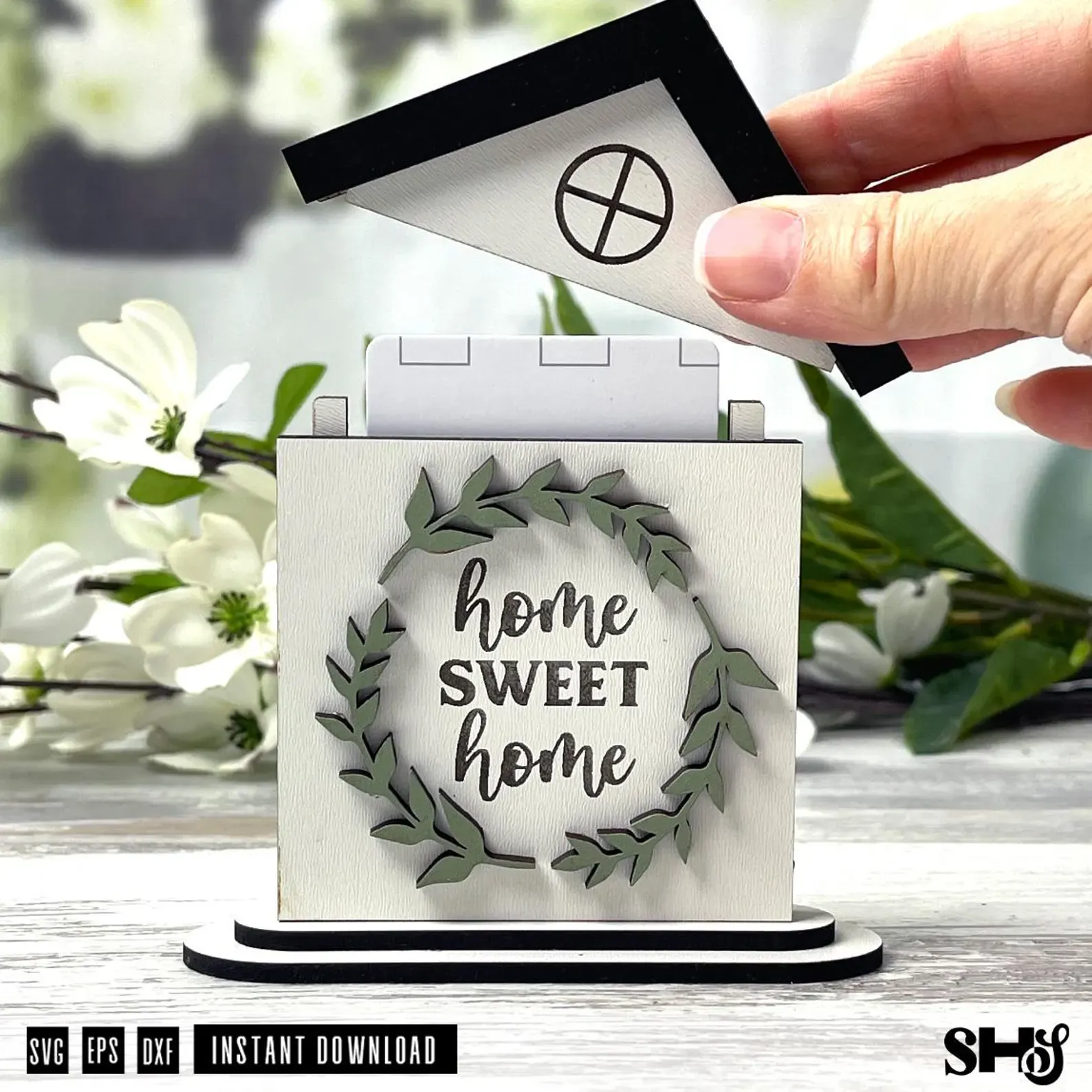 Home Gift Card Holder Laser Cut File alternate view