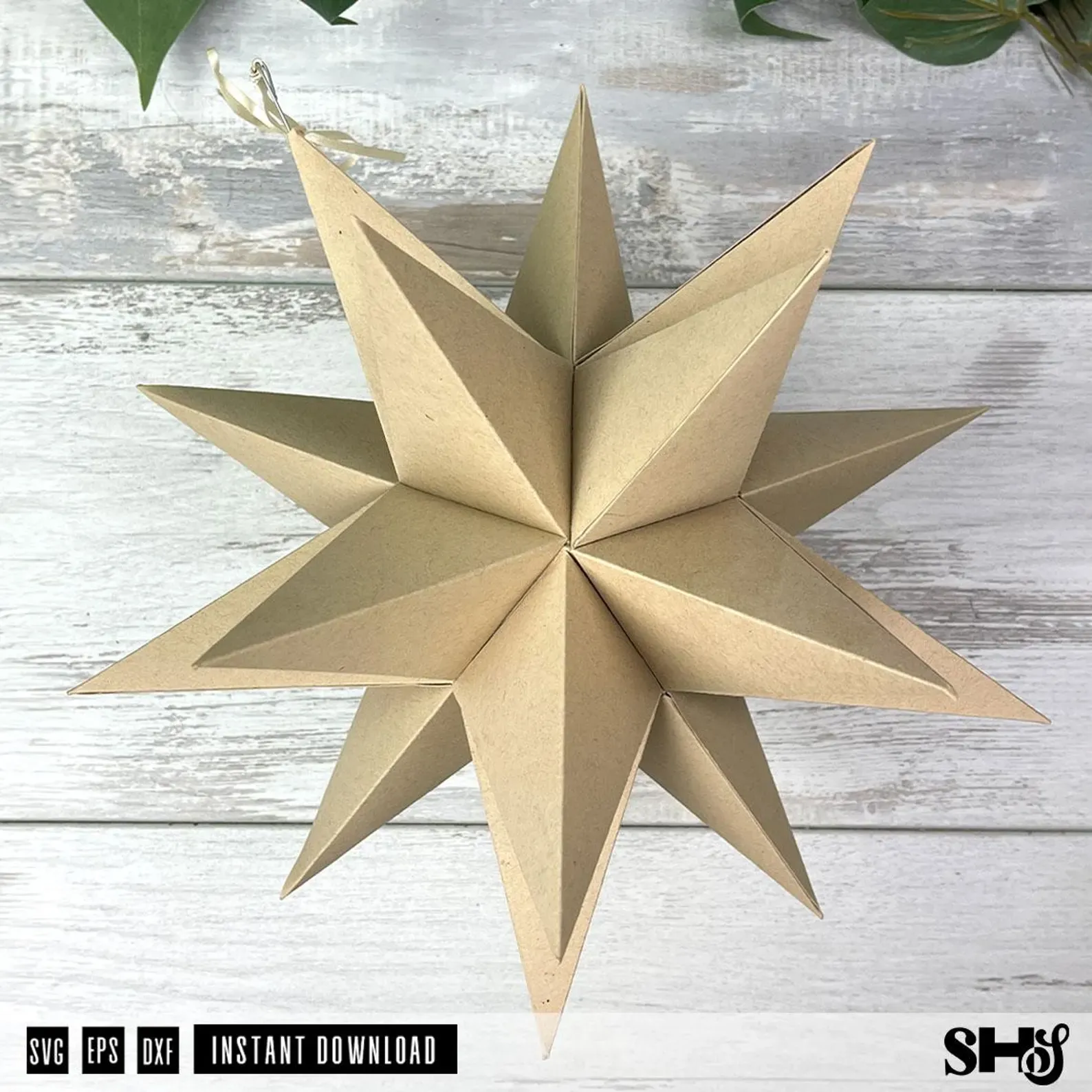 3D Moravian Star DIY SVG