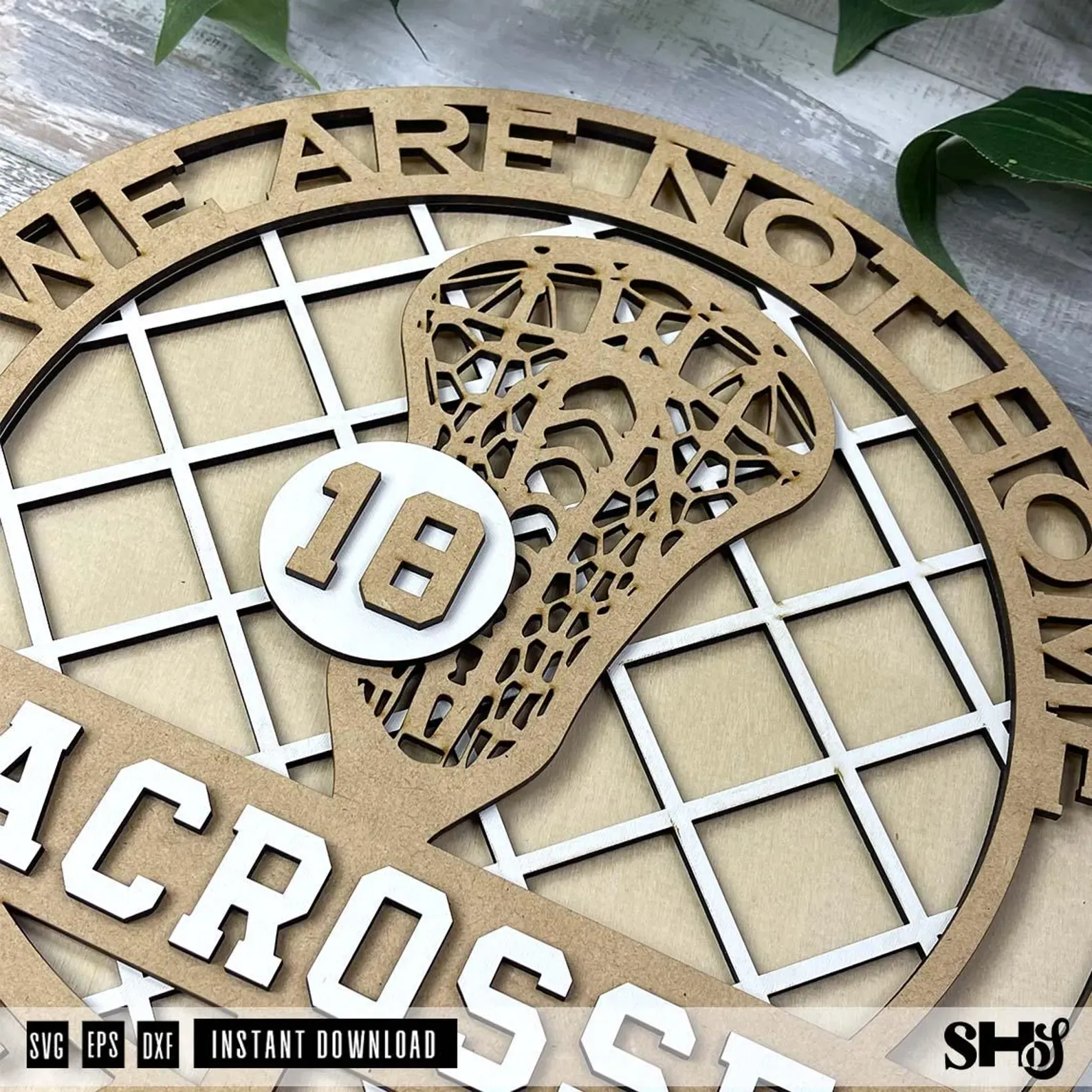 Lacrosse Season Sign Laser Cut File alternate view