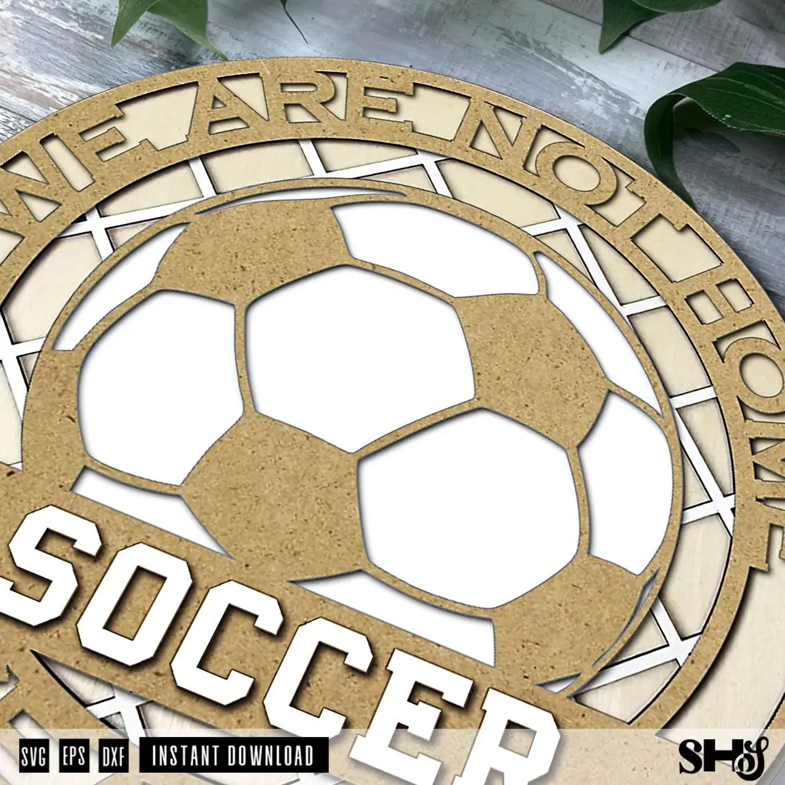 Soccer Season Sign Laser Cut File alternate view
