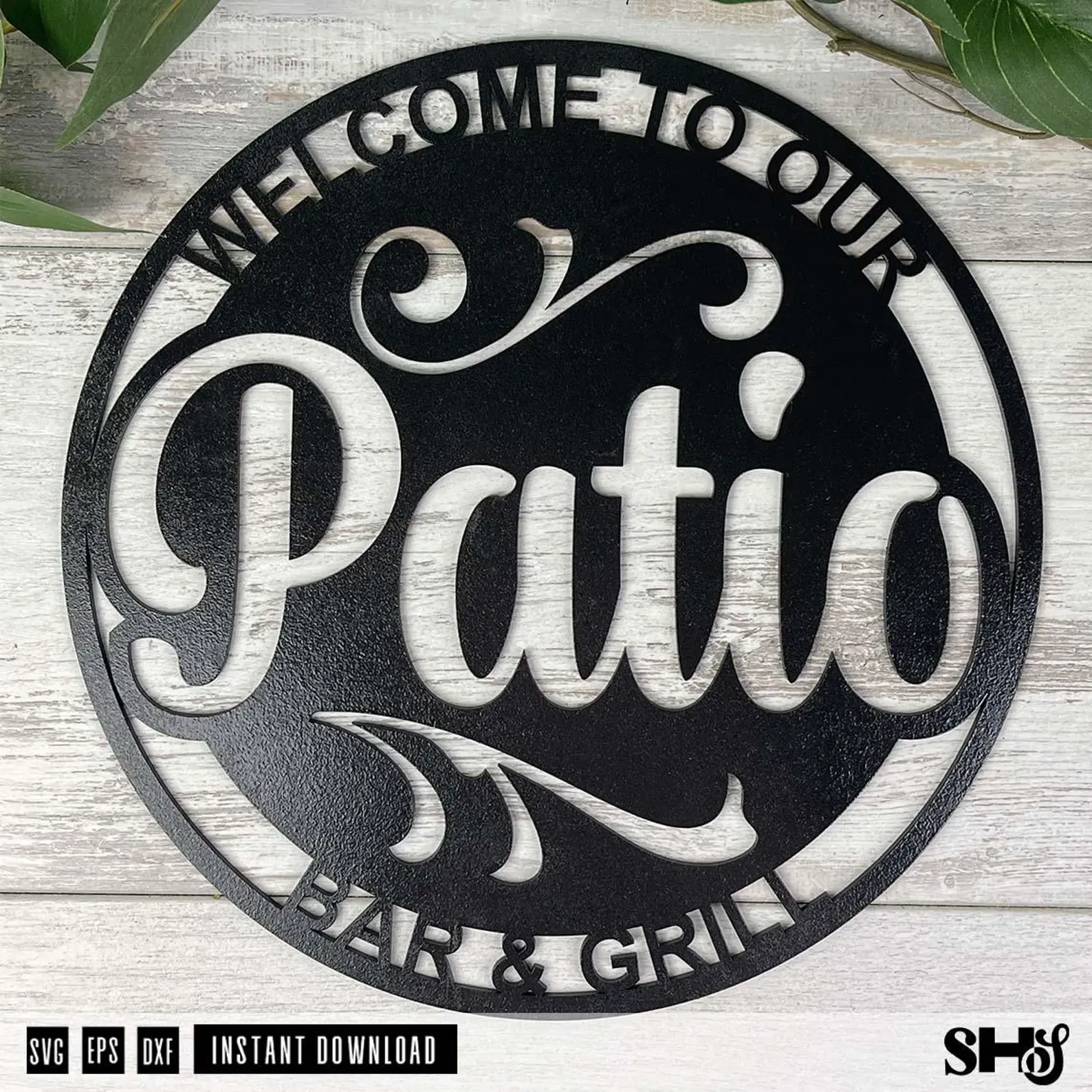 Welcome to Our Patio Laser Cut Sign