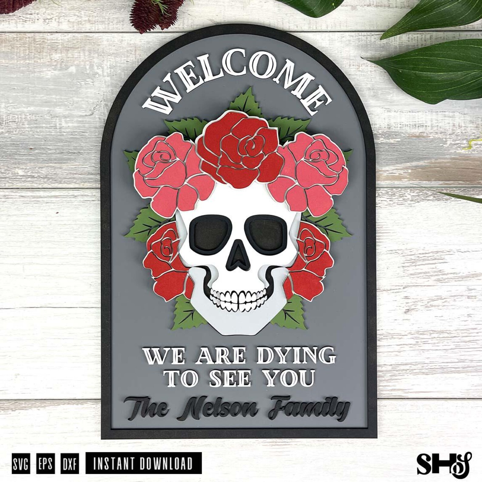 Halloween Welcome Sign SVG