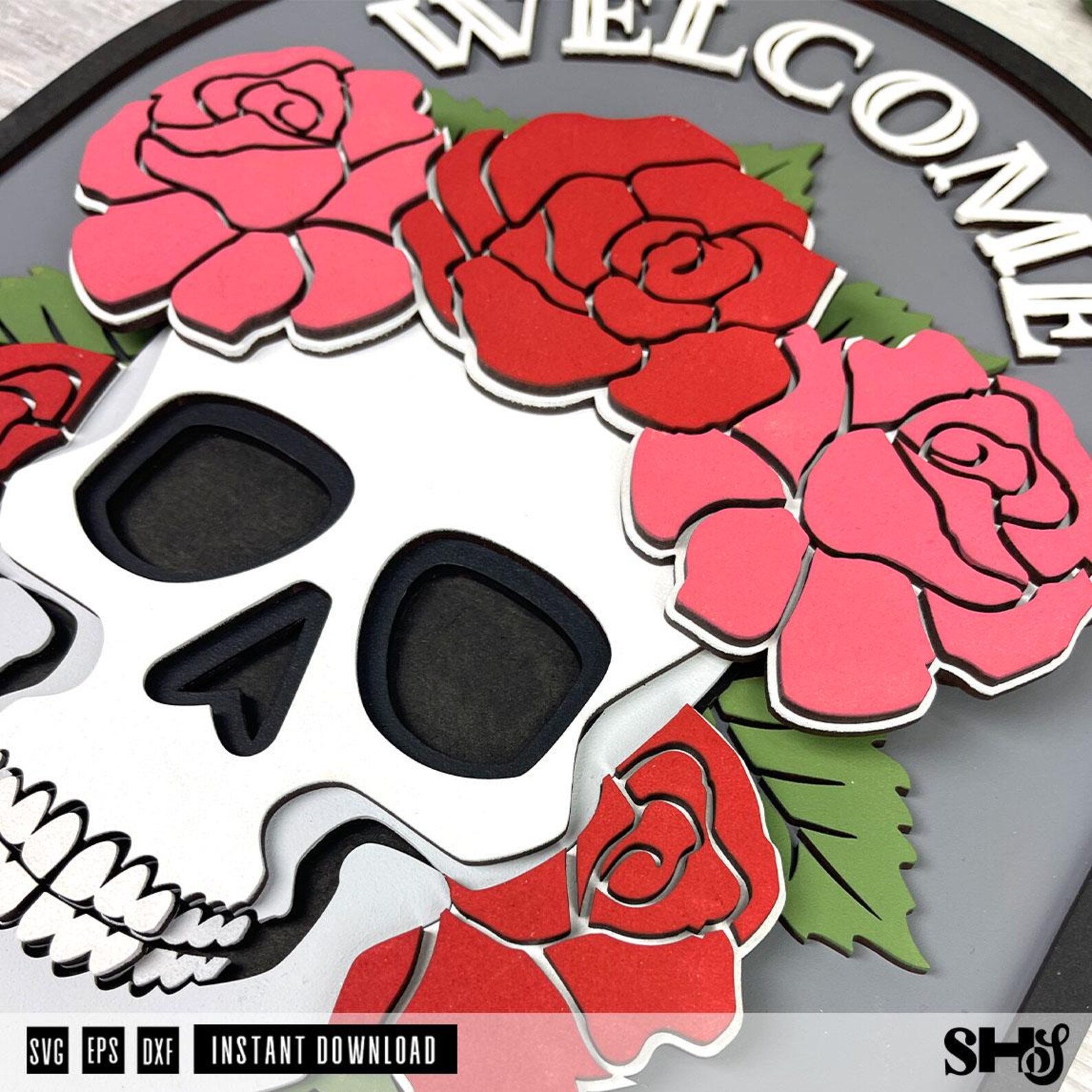 Halloween Welcome Sign SVG alternate view