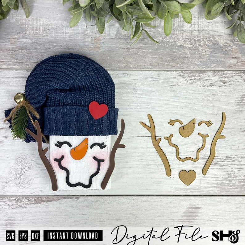 Snowman Faces SVG Bundle alternate view