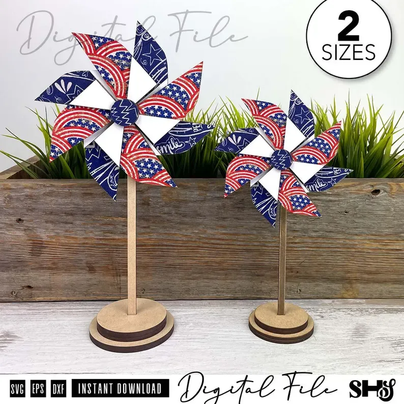 Patriotic Pinwheels SVG