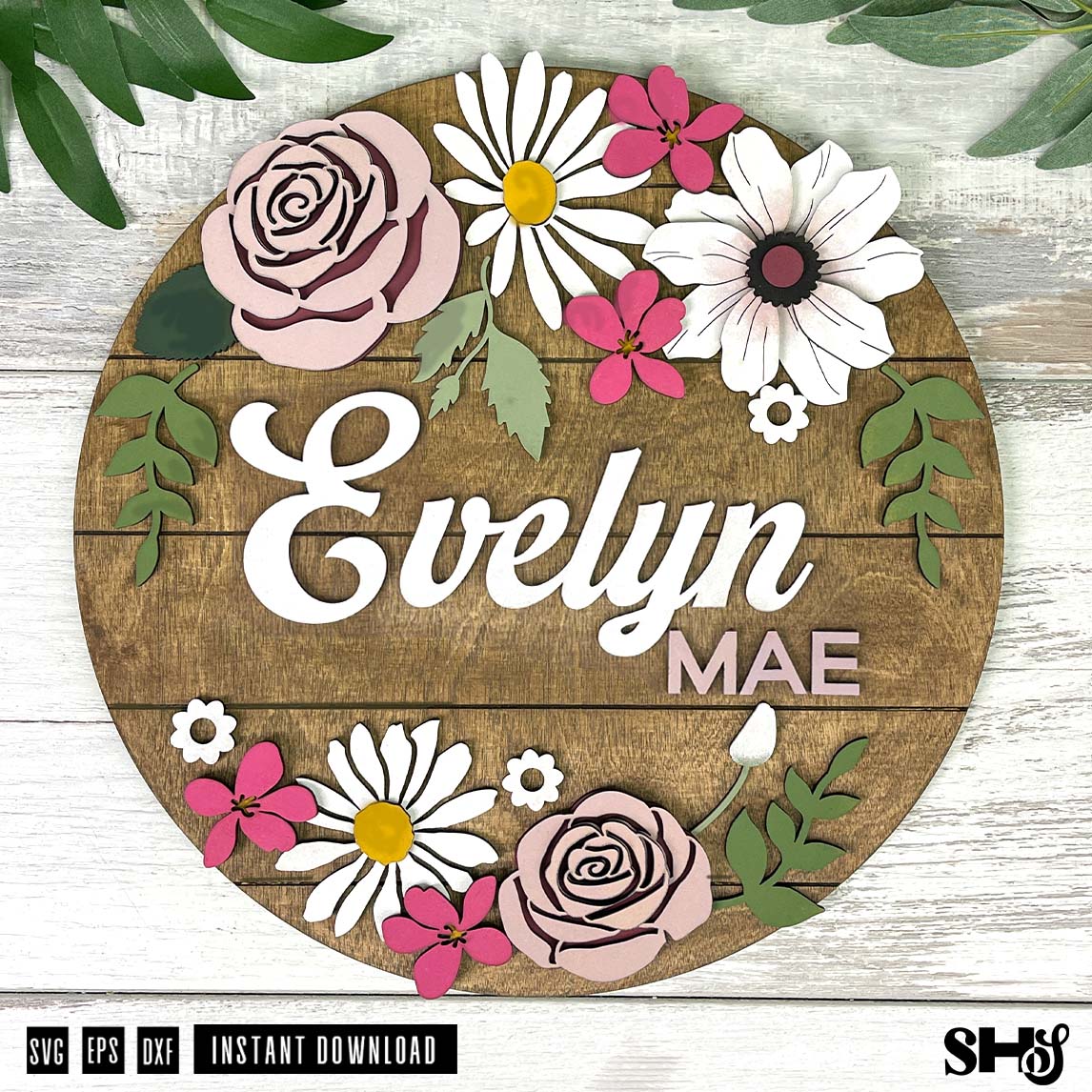 Spring Garden Name Sign